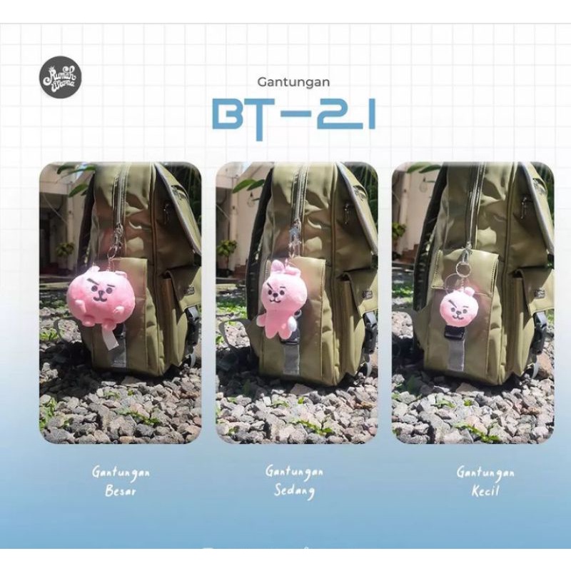 Gantungan Kunci Boneka BT21 Rumah Warna