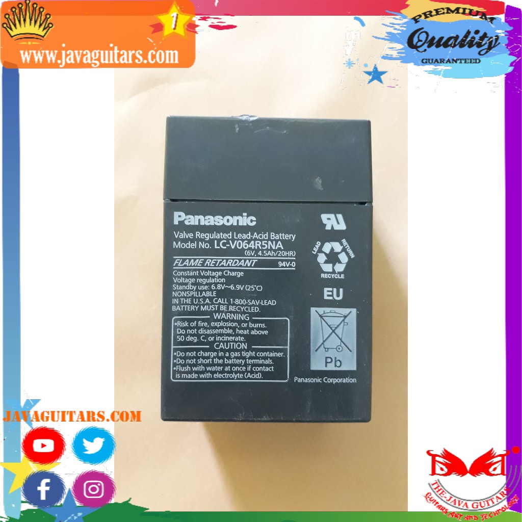 Jual Asli Original Aki Kering Accu Kering 6v 6 v 6volt 6 volt PANASONIC