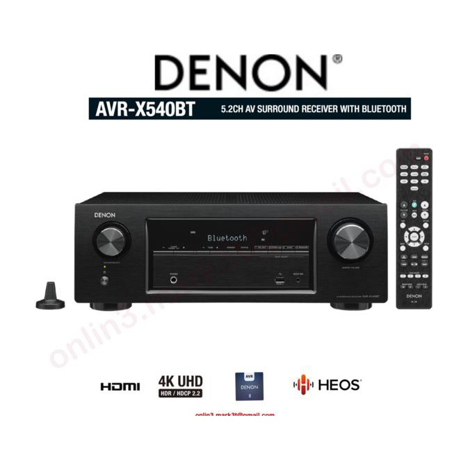 E0809 Denon Avr X 540 Avr540 Av Receiver Amplifier Sln Marantz Yamaha New