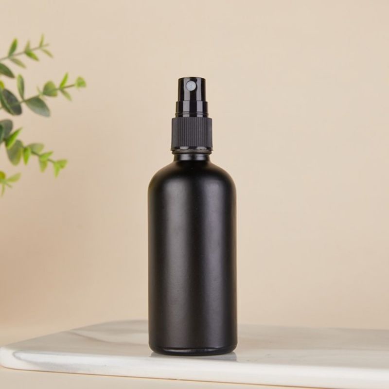 kaca hitam matte/doff Botol Kaca Spray Hitam Matte Doff 20ml 30ml 50ml 100ml matte/doff spray full h