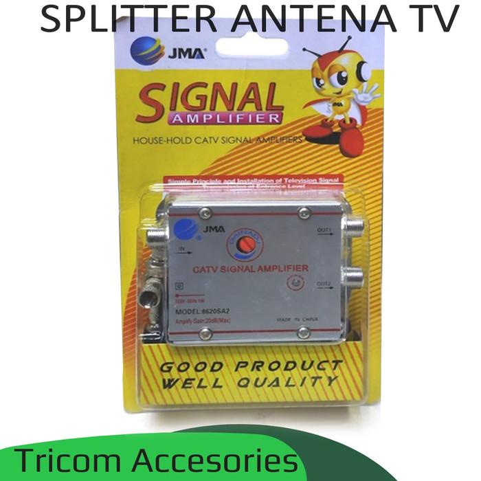 Antena / Splitter Antena Tv 2 Cabang - Antena Paralel Catv Signal Amplifier Kualitas Terbaik