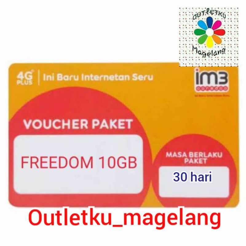 VOUCHER FREEDOM INDOSAT 10 GB