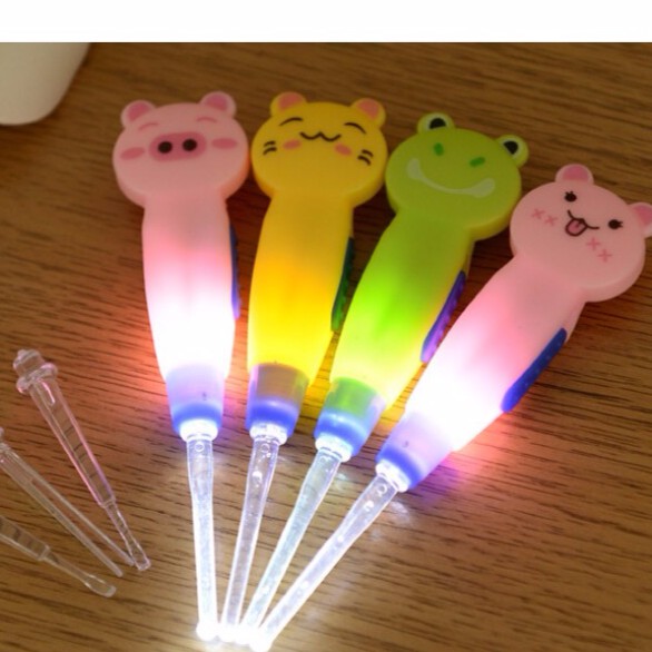 Earpic Pembersih Telinga Motif Kartun - Earpick Hewan - Pembersih Kuping Anak - Earpic Flashlight