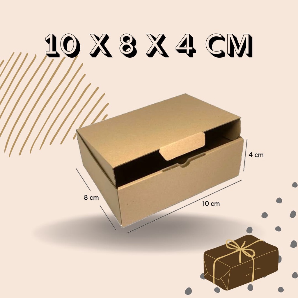 

Kardus MOTIF 10x8x4 Box Die Cut grosir untuk Packaging Parfum Makeup hampers giftbox Souvenir