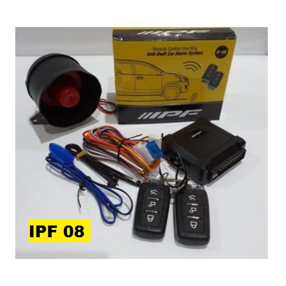 Car Alarm Mobil  IPF 12 Original HITAM ANTI THEFT ANTI PENCURI 012 TUKTUK KUNCI