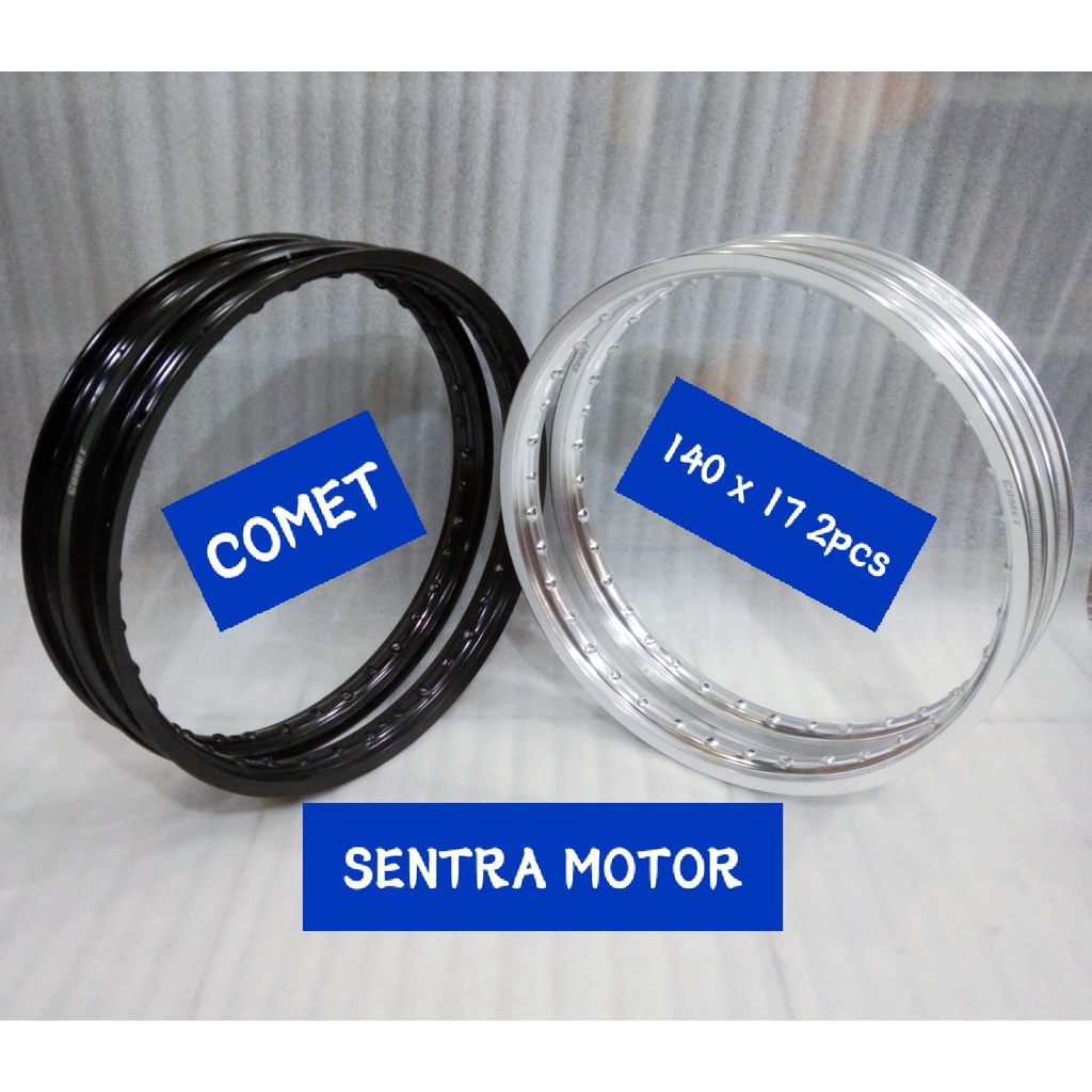 Velg Jari-jari Comet Ukuran 140 Ring 17 Isi 2pcs Velg Comet Uk 140x17 Sepasang atau Isi 2pcs