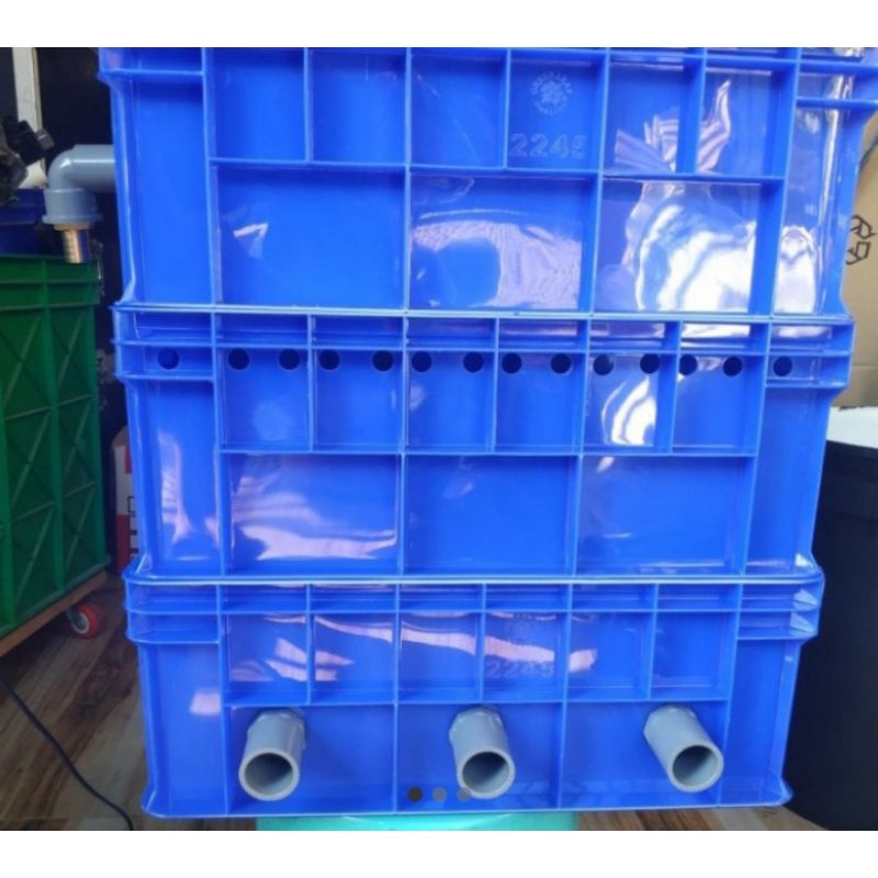 TRICKLE FILTER Kolam Ikan Koi Paket Hemat 3 Susun