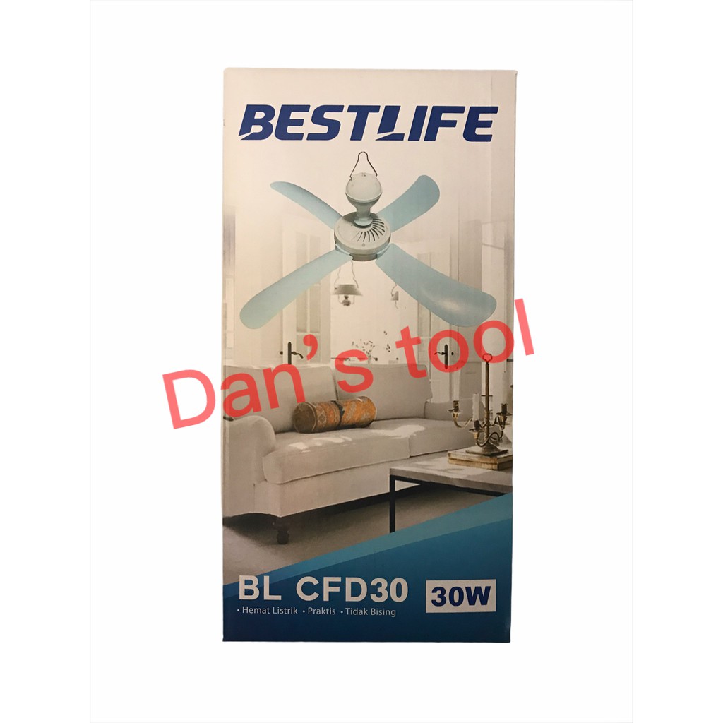 Kipas Angin Gantung 30 Watt / Kipas Gantung / Ceiling Fan / Heli Fan