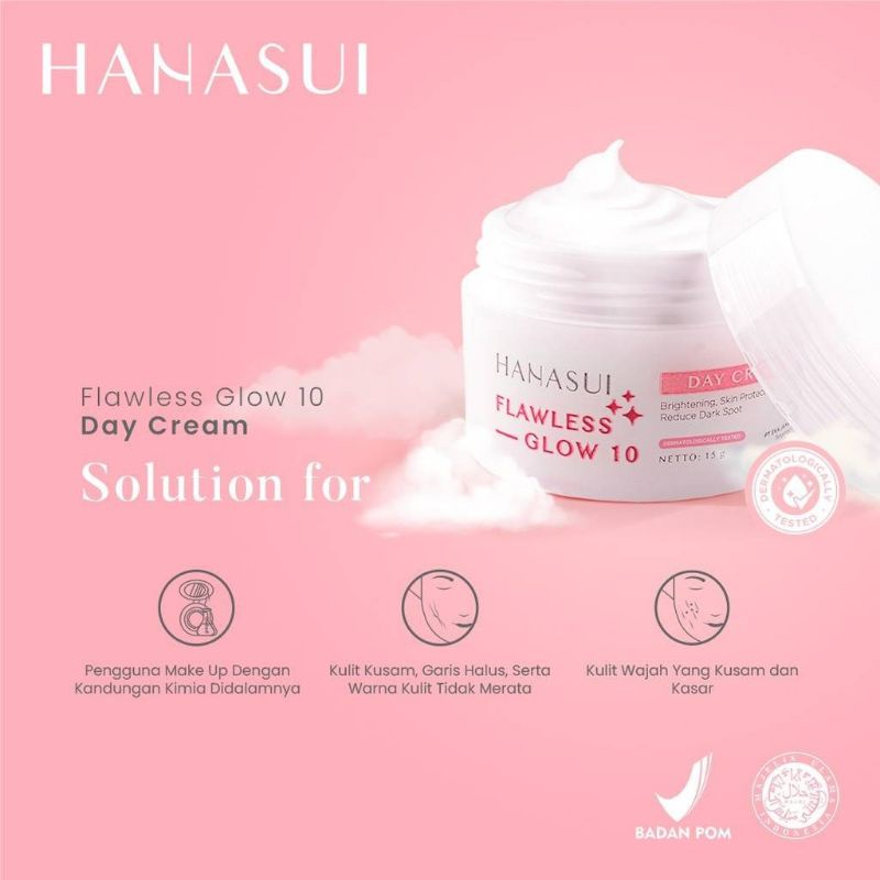 Hanasui Cream Siang Dan Malam/Cream Hanasui 15 g/BPOM