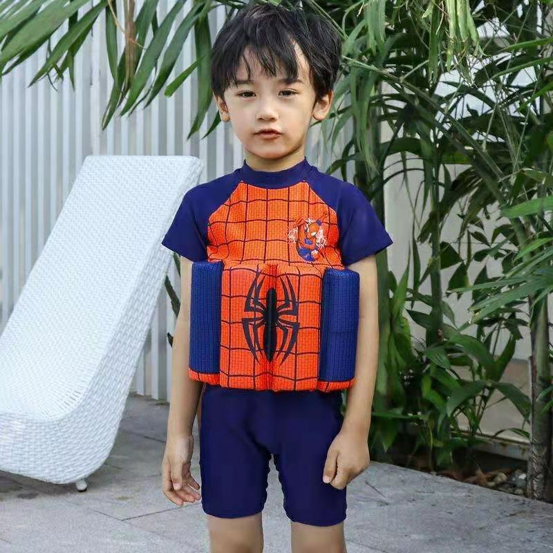 BAJU RENANG PELAMPUNG FLOATING SWIMSUIT UNTUK ANAK COWO MOTIF SPIDERMAN ANAK USIA 1 SAMPAI 6 TAHUN