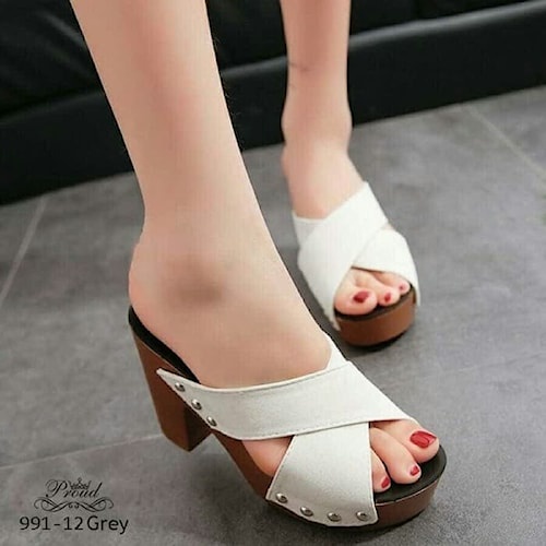 SANDAL HIGH HEELS  CREAM