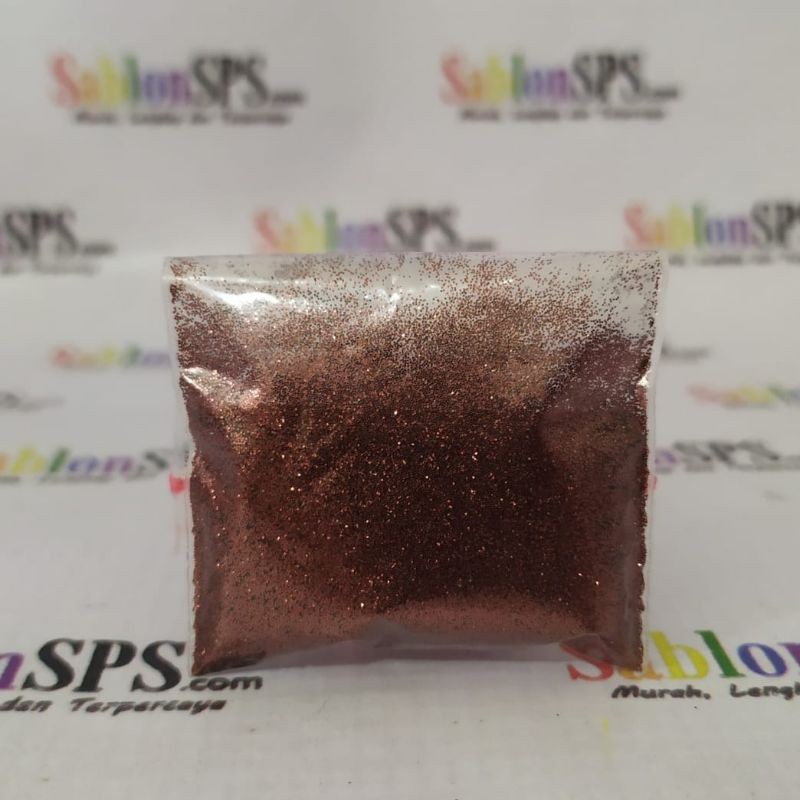 BUBUK GLITER BROWN COKLAT GLITTER POWDER 5gr ZIP LOCK