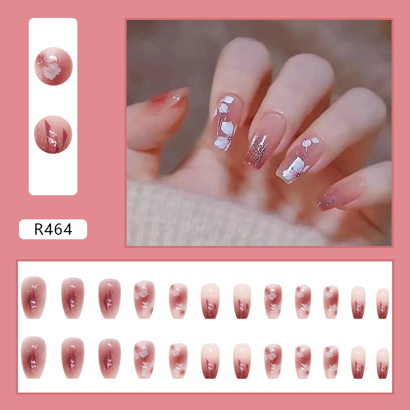 24pcs Kuku Palsu DIY Untuk Nail Art