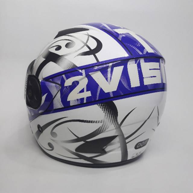Helm KYT 2VISION WHITE BLUE
