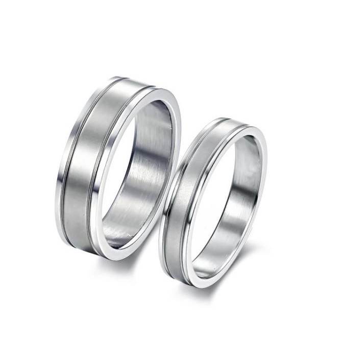 SALE / OBRAL Cincin Couple Titanium / Cincin Couple Ring / Couple Pasangan / Cincin Tunangan C054