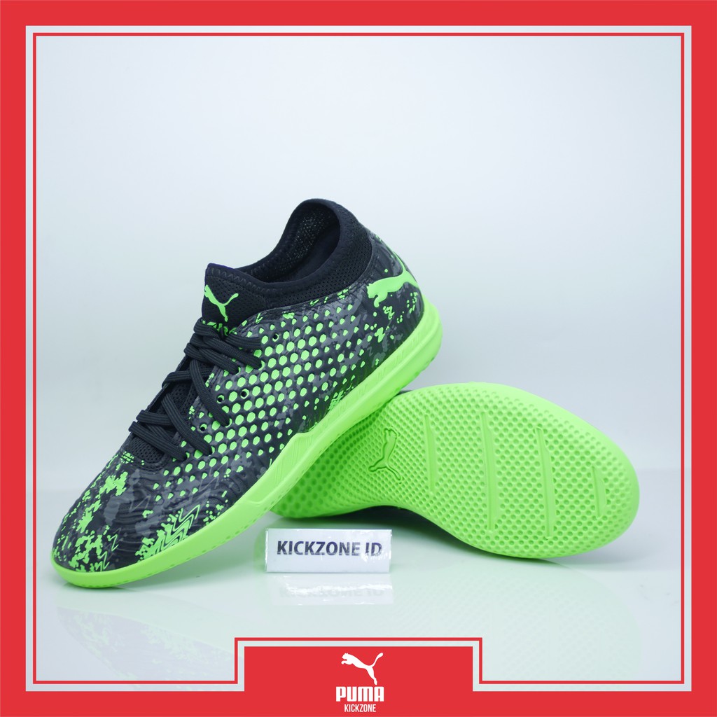 Sepatu Futsal Puma Future 19.4 IT Green Black Original 10554903