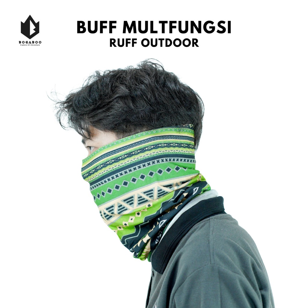 Bisa (COD) Ruff MultiFungsi Tanpa Sambungan - Buff - Masker Motor - Headwear - Scarf