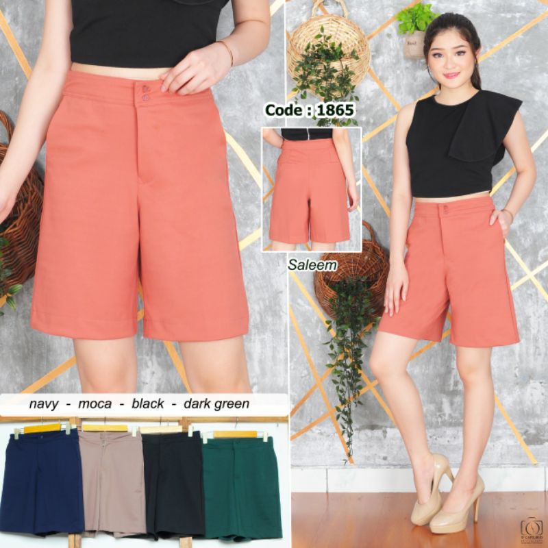 Celana pendek wanita Celana 3 4 wanita kode 1865 bahan Celana pendek wanita Celana 3 4 wanita kode 1865 bahan