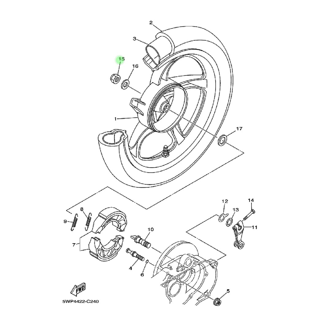 mur as roda belakang xeon karbu mio j soul gt fino fi xride x ride 115 lama original 90185-14814