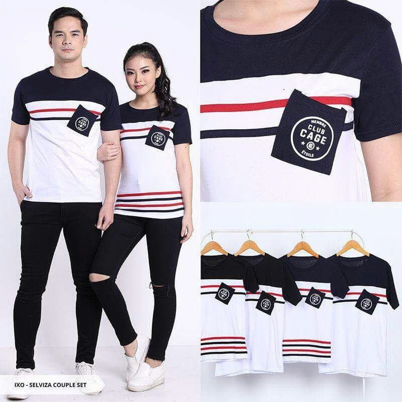 Kaos Couple / Baju Couple / Kaos Pasangan / Baju Pasangan Cage