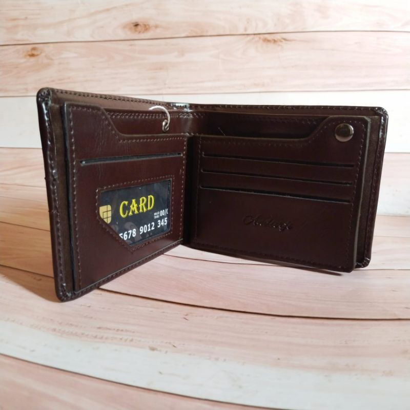 DOMPET PRIA KULIT original/Dompet ARF lipat/Dompet Cowok laki Kulit Premium Dompet Kulit Sapi Asli Tahan Api