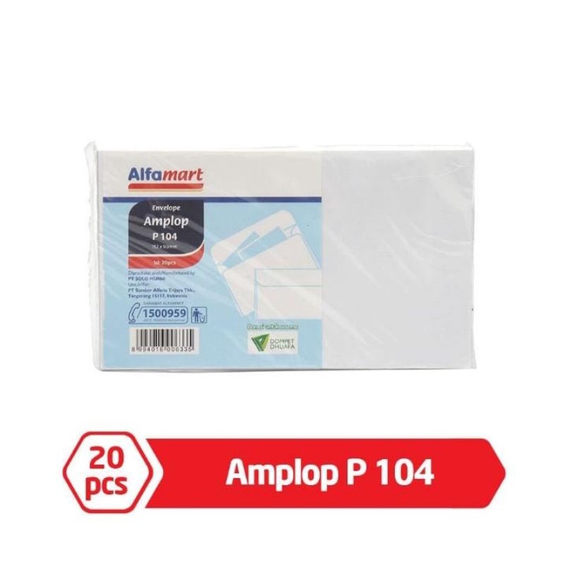 

Alfamart Amplop P 104 20 pcs
