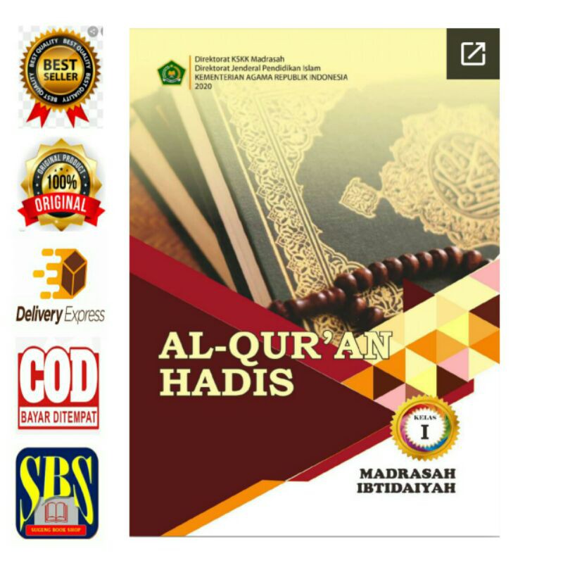 

Buku AL-QUR'AN HADIS Madrasah Ibtidaiyah /MI kls 1 Direktorat KSKK Madrasah Kemenag RI thn 2020.