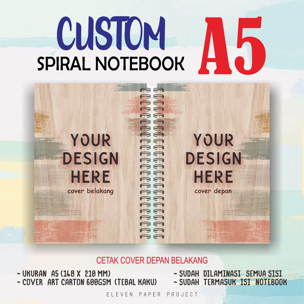 !!&gt;CUSTOM&lt;!! SPIRAL NOTEBOOK A5