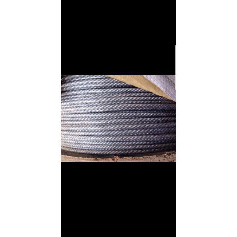 KAWAT SELING SLING GALVANIS 5MM SERAT BENANG WIRE ROPE 5 MM