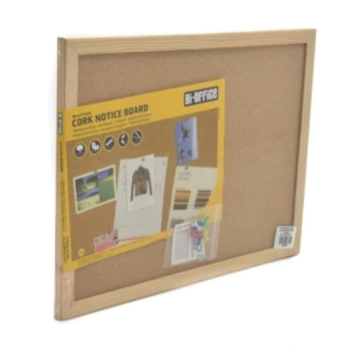 

PIN BOARD / PAPAN MADING KAYU FIBRE 40X30CM SERBAGUNA BI-SILQUE CORK promo