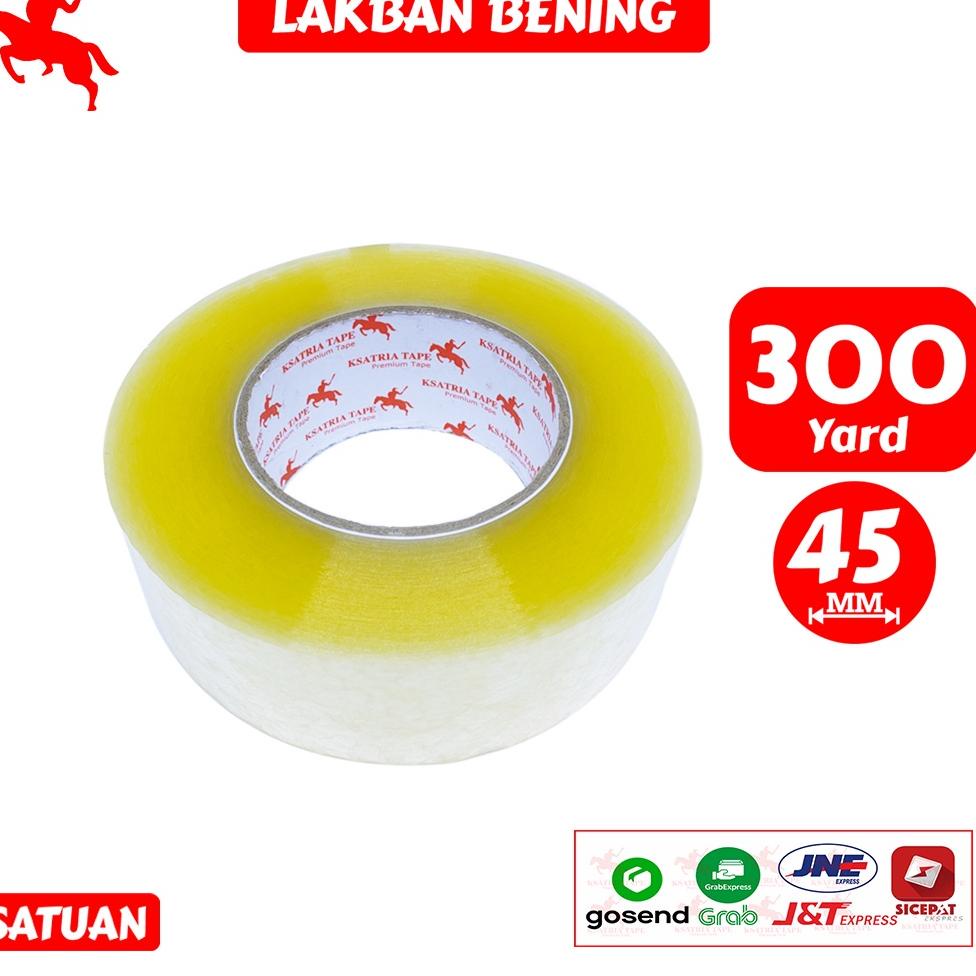 

(A8M1).. Lakban OPP Tape / Lakban Bening KSATRIA Tape 300 Yard //Restock