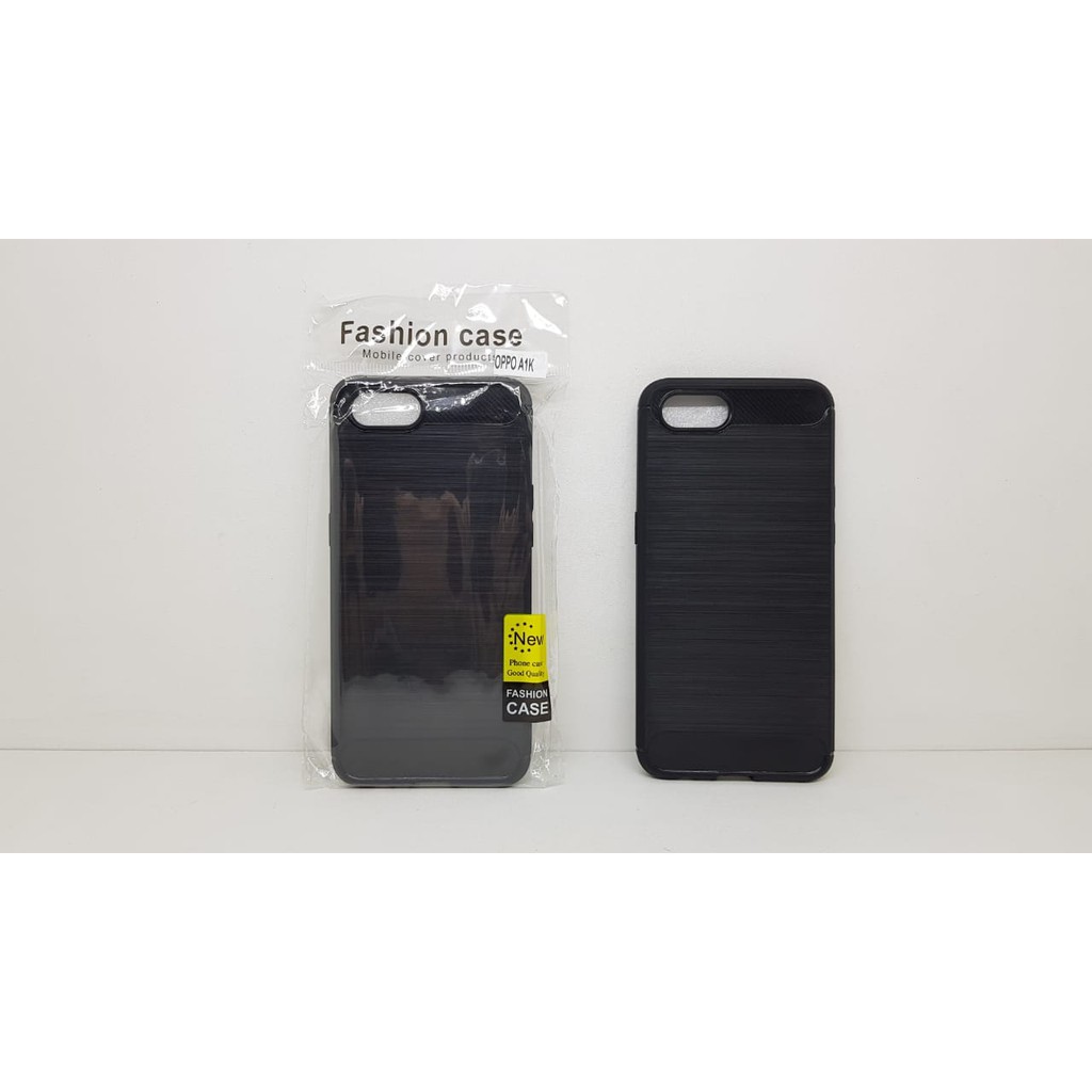 iPaky Carbon Realme C2 6.1 inchi Slim Fit Carbon Soft Case OPPO A1K Fiber Multi Carbon ANTI MELAR