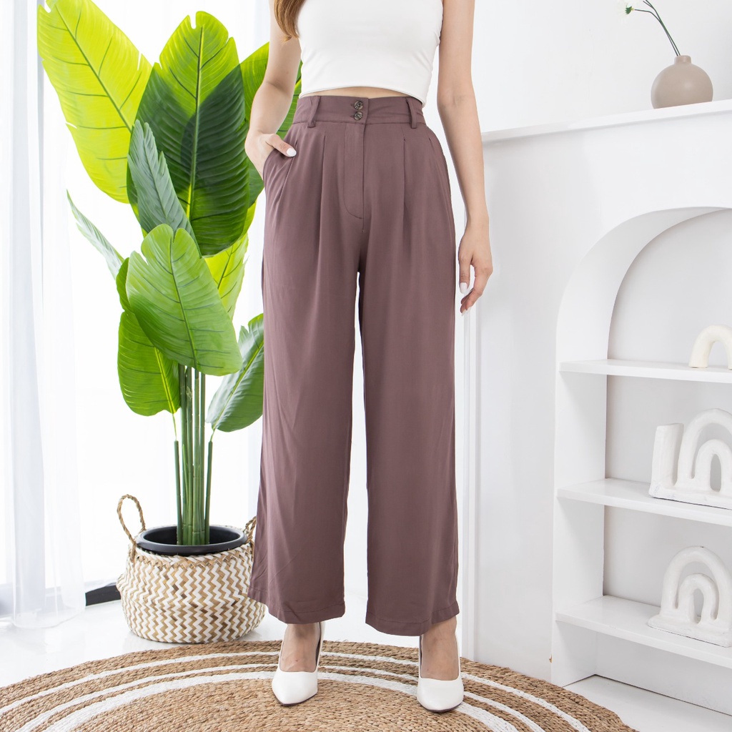 V1046 Stella Rayon Pants -  8 COLOR &amp; 3 SIZE