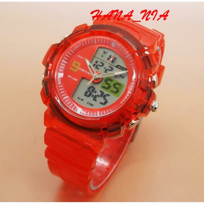 Jam Tangan Sport Wanita Dual Time Fortuner Original - Waterresist