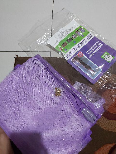 Promo !! Tirai Anti Nyamuk Pintu Magnet Kamar Rumah Polos Tidur Dekorasi Qr0579
