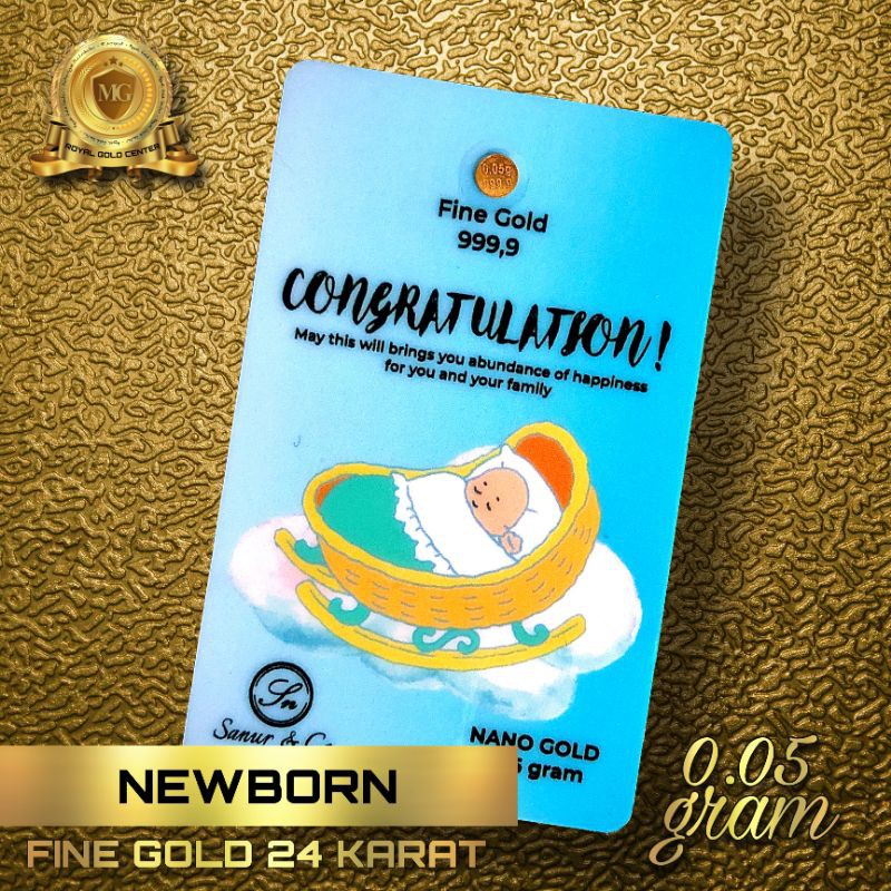 EMAS LOGAM MULIA (LM) SANUR NEWBORN GIFT 0.05 GRAM