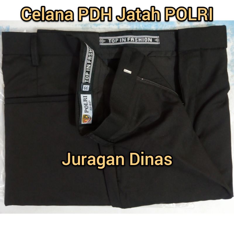 Setelan PDH Jatah POLRI lengan pendek / Seragam PDH Coklat POLISI / Baju PDH Satpam Terbaru