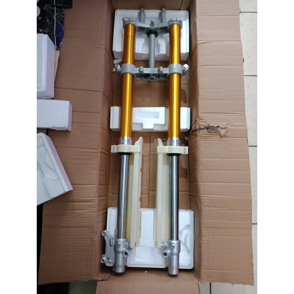 Sok USD depan Trabas Trail KLX kuat dan pantulan lembut