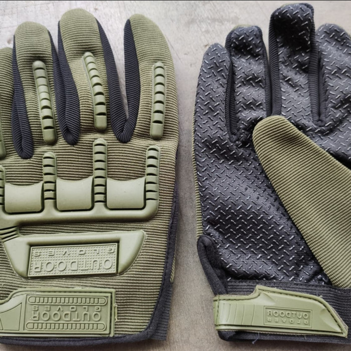 Sarung Tangan Tactical Motor/Hiking Mpact Full - Krem