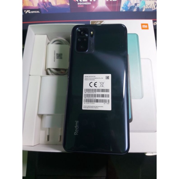 redmi note 10 ram 4gb64gb second fullset original istimewa