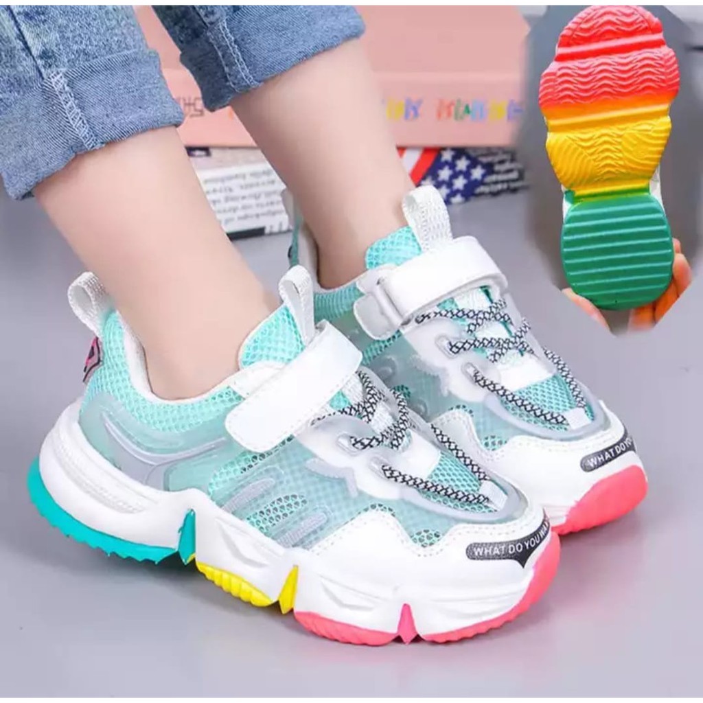 JS FASHION [COD} Sepatu Sneakers Anak Lesley AS151