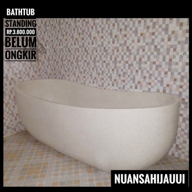 Bathtub Lengkung Teraso Premium P150Cm