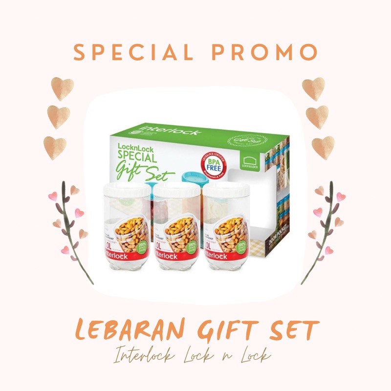TOPLES LOCK N LOCK INL302S3 / TOPLES LEBARAN GIFT SET