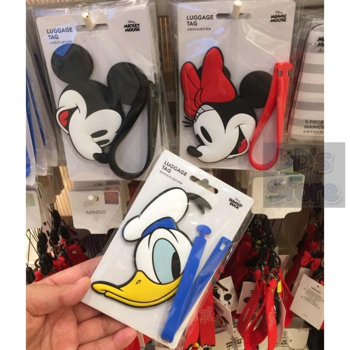 

Luggage Tag Mickey, Minnie, Donald Head Original Disney