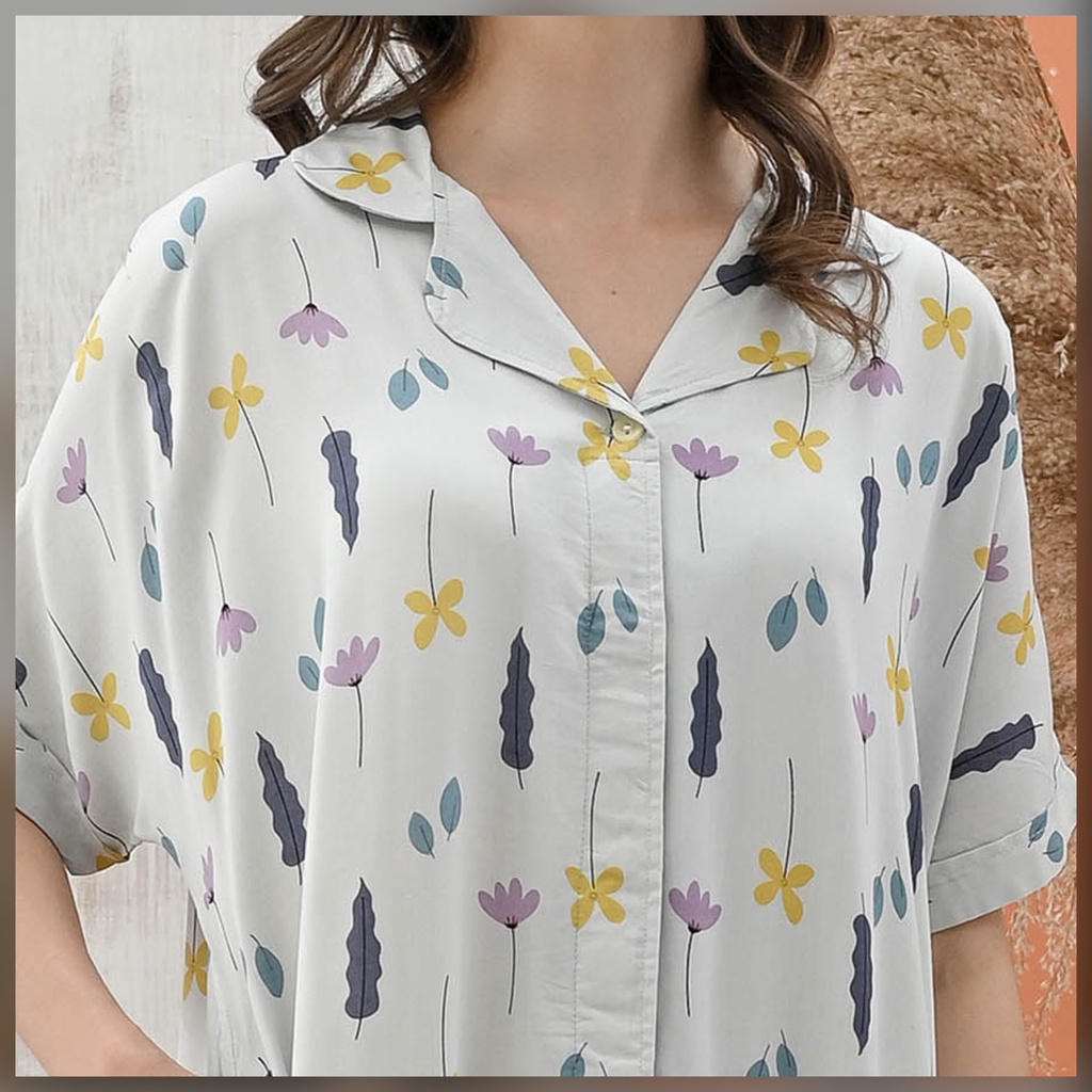 Yoko Nightdress - Sleepwear Daster-Blossom