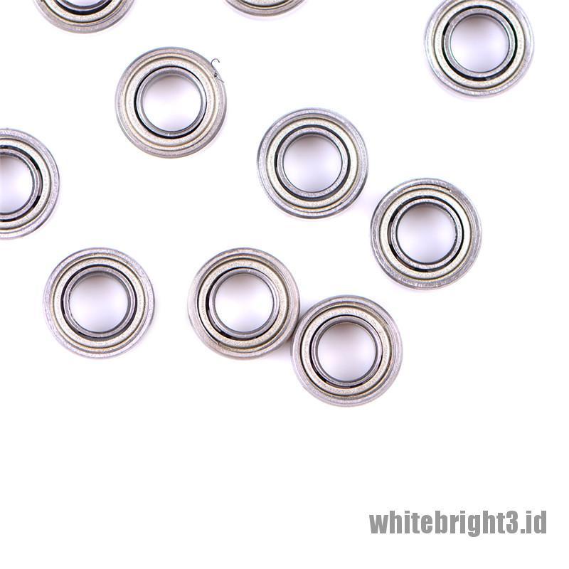❤White3 Warna Putih❤ 10pcs MR105ZZ L-1050 MR105 deep groove ball bearing Ukuran 5x10 X 4mm