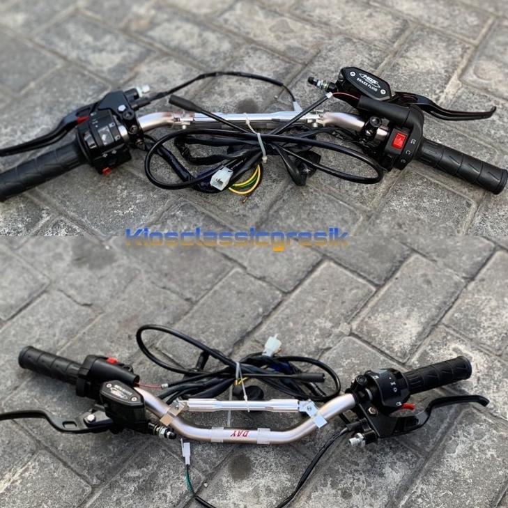 Recomended.. paket stang stir day copy daytona set gas ksr holder kiri vixion master mos nissin copy