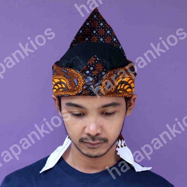 Iket Ikat Sunda Premium Merak Ngibing Blangkon Sunda