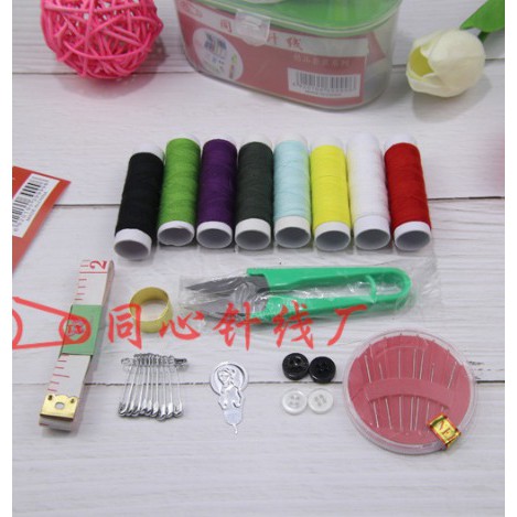 Grosir - 649 Kotak Perlengkapan Jahit/Sewing Kit Box/Paket Perlengkapan Menjahit/Kotak Alat Jahit