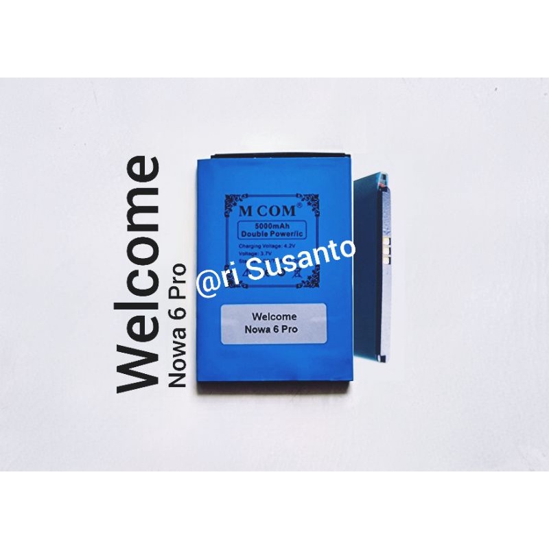 Baterai MCOM for Nowa 6 Pro Double Power 5000mAh batere batre batrai battery